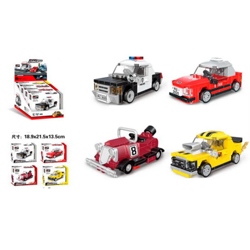 خرید لگو دکول «ماشین مسابقه عقب کش» Decool Pull Back Mini Racing Racer Car Lego 22022