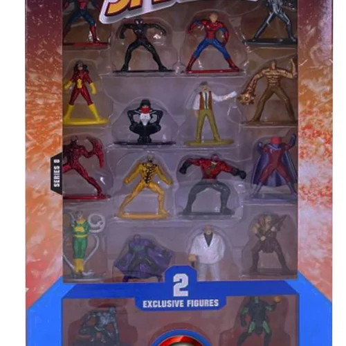 نانو متال فیگور جادا مارول «اسپایدرمن بسته 18 تایی سری  8 با دو فیگور انحصاری»