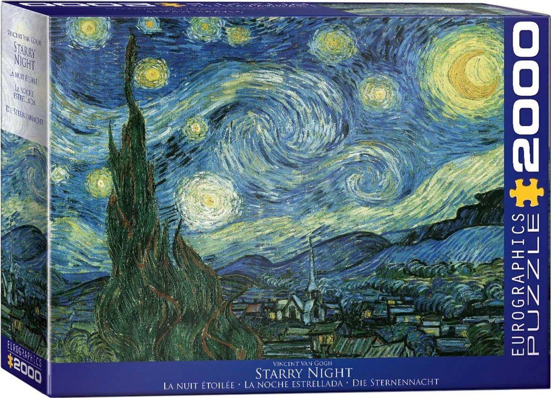 پازل یوروگرافیک 2000 تکه «شب پر ستاره» Eurographics Puzzle Starry Night 2000 pieces 8220-1204