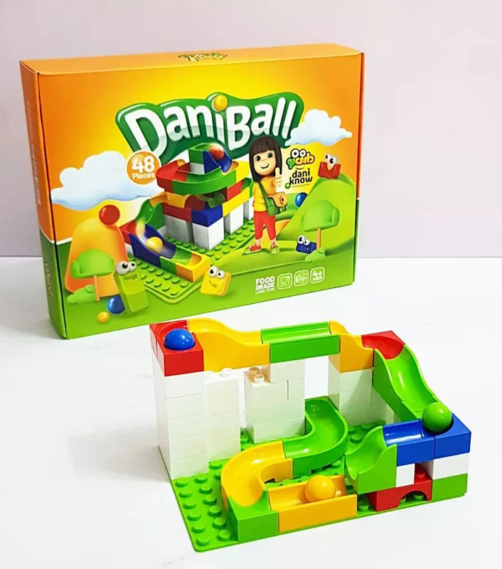خرید بازی فکری ساختنی دانی نو «دانی بال 48 قطعه» DaniKnow Building Toys Daniball 48 pieces game
