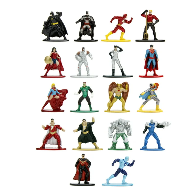 خرید نانو متال فیگور  جادا دی سی «دی سی بسته 18 تایی شامل دو نانو متال فیگور انحصاری» Jada DC Comics Nano Metalfigs 2 Exclusive Nanometalfigs! 18-Pack Figure Series 7