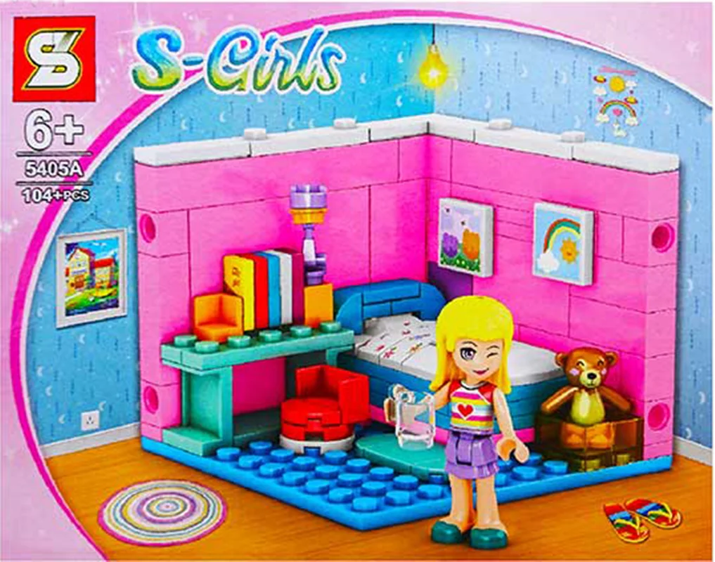 خرید لگو دخترانه اس وای «دخترانه تم خانه» SY Block S-Girls House Theme Lego 5405A