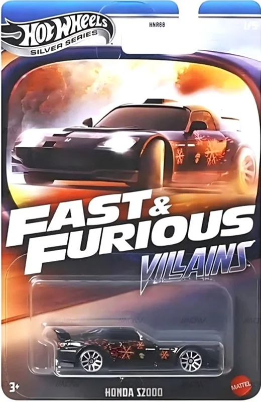 بسته بندی هات ویلز هوندا اس ۲۰۰۰ Hot Wheels Honda S2000 Silver Series Fast & Furious