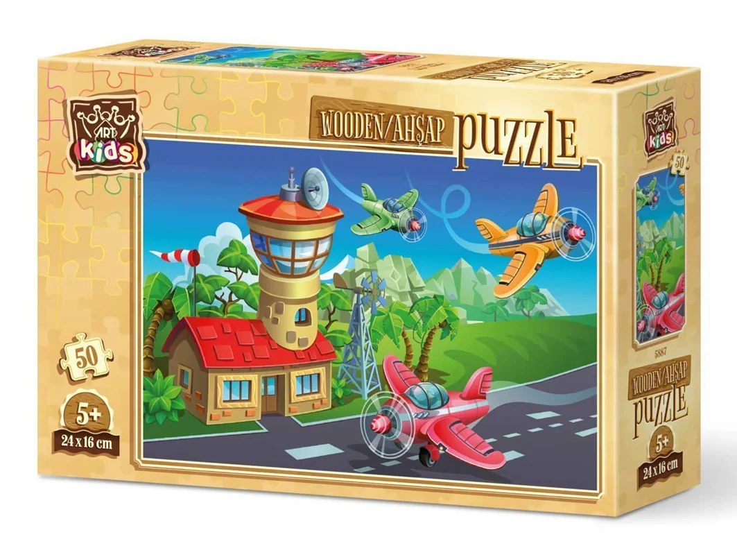 آرت پازل کودکان چوبی 50 تکه «خلبانان دیوانه»  Heidi Art Puzzle Kids Crazy Pilots 50 Wooden Puzzle pcs 5887