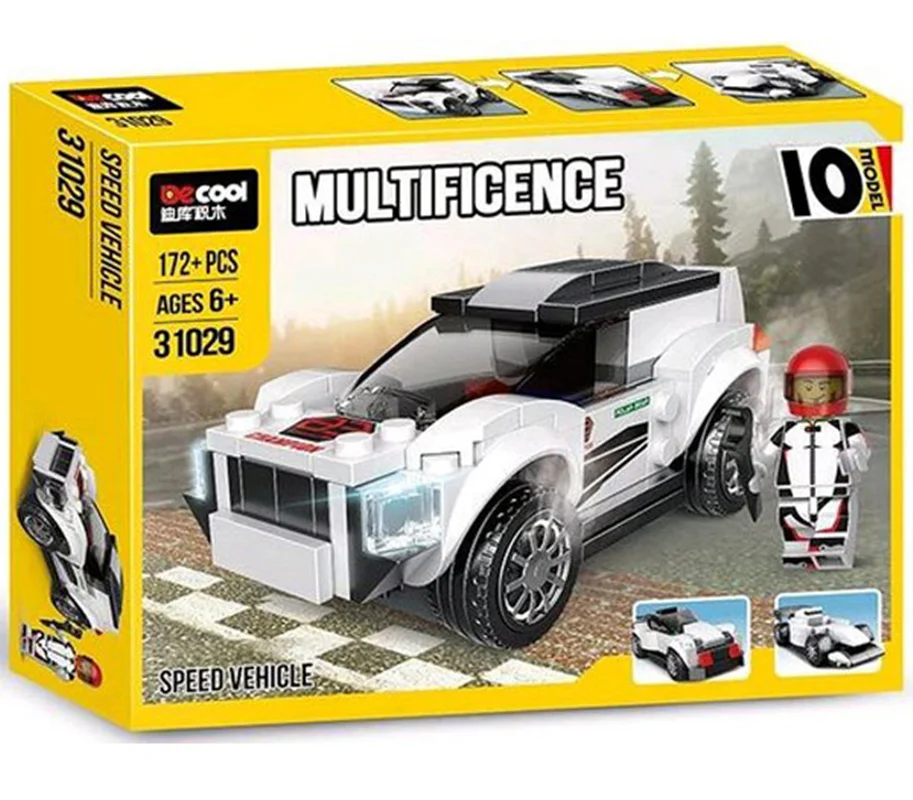 خرید لگو دکول چندگانه «ماشین سرعتی 10 مدل» Decool Multificence Speed Vehicle Lego 31029