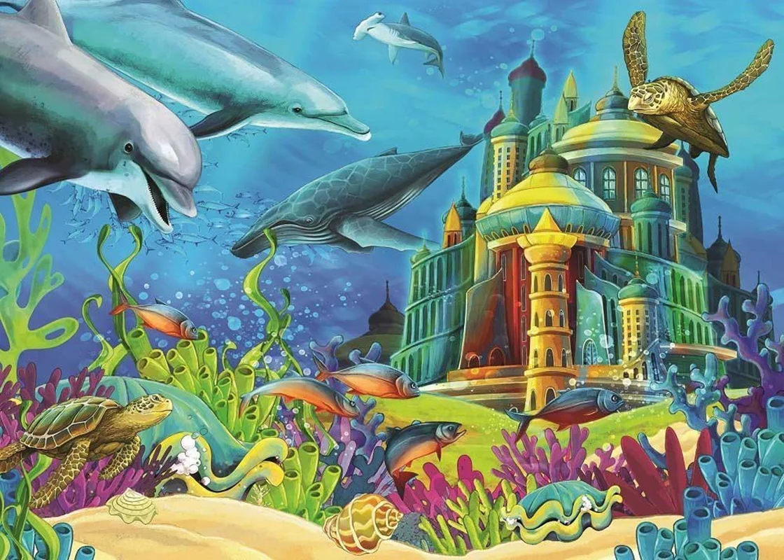 خرید آرت پازل 150 تکه کودکان «قلعه زیر آب» Art Kids Puzzle Underwater Castle 150 Pieces 4525