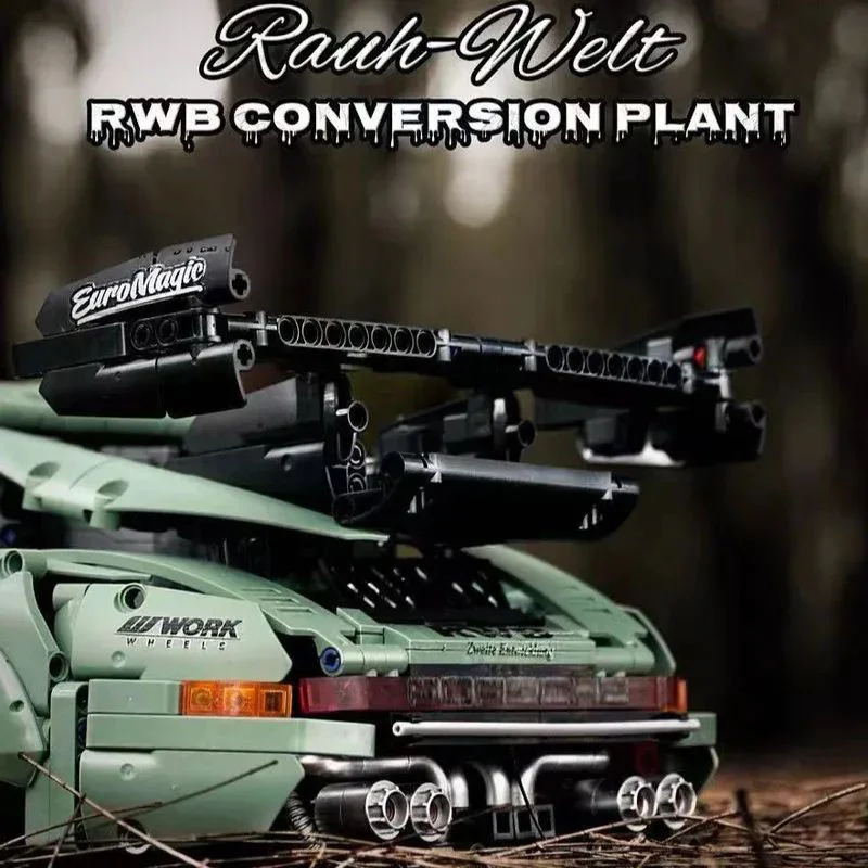 تصویر کامل از پورشه 964 ساختهشده از عقب