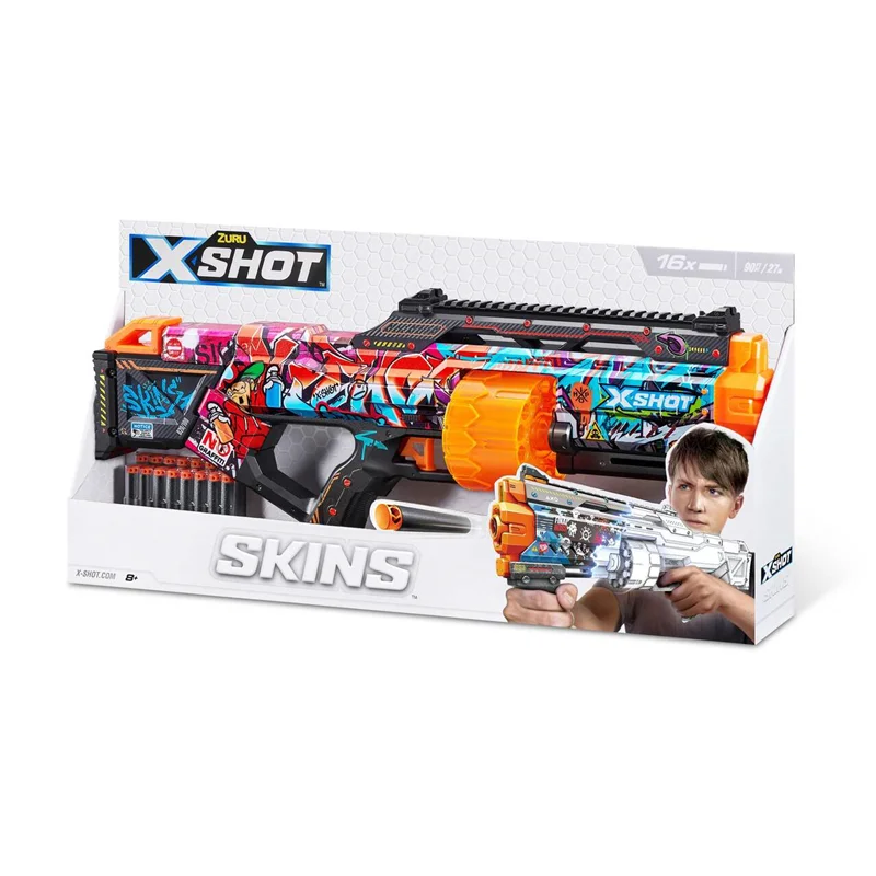 خرید تیر ابری زورو ایکس شات «اسکینز، پوسته ها»  Zuru X Shot Skins 36518B