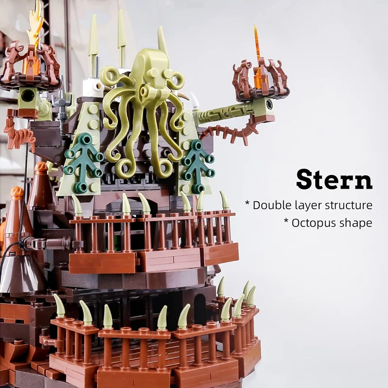 نمای نزدیک از قطعات کشتی پرنده هلندی