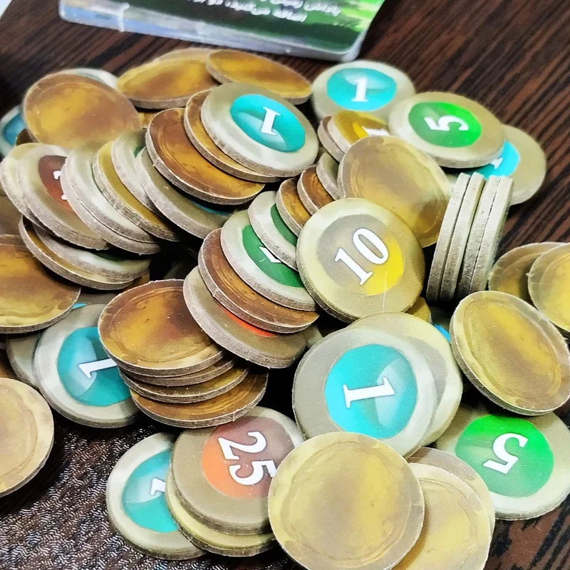 نمای نزدیک از توکنهای بازی فکری والبارا