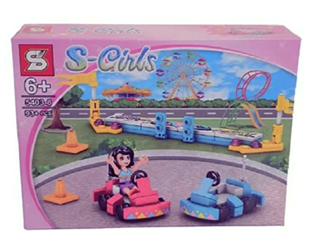 خرید لگو اس وای «شهر بازی همراه با 1 مینی فیگور، ماشین برقی» SY Block S-Girls Lego 5403-8