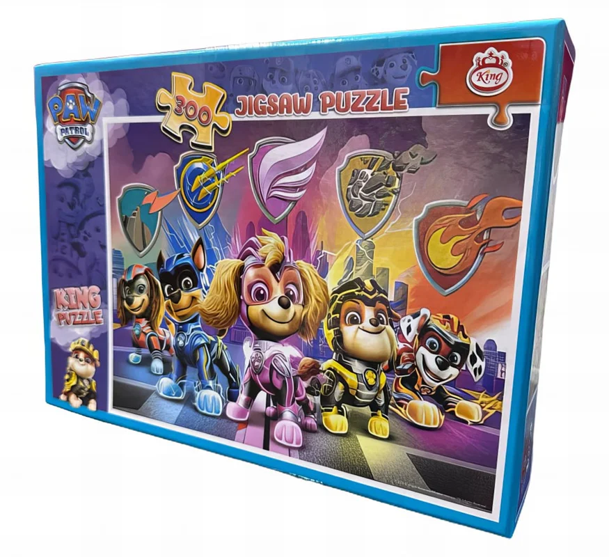 جعبه پازل آموزشی کودکان Education Jigsaw Puzzle King مدل سگهای نگهبان Paw Patrol  نمای جلو