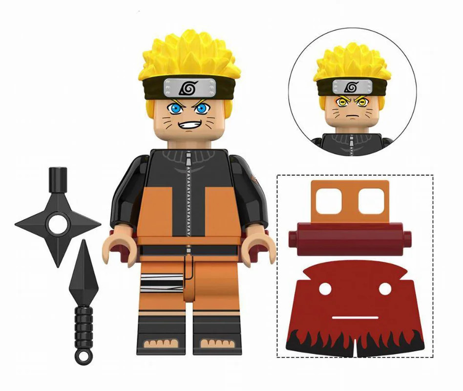 خرید آدمک لگویی فله مینی فیگور لگویی «ناروتو ازوماکی از سری ناروتو»  KDL Minifigures Lego Naruto Uzumaki K2044