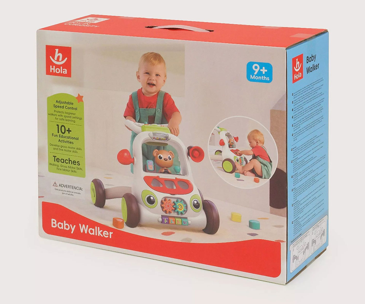 اسباب بازی هولا تویز واکر آموزشی موزیکال کودک Baby Wallker E8997