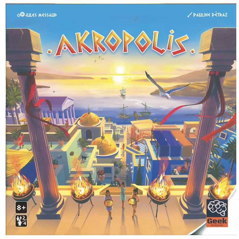 نمای جلوی جعبه بازی فکری آکروپلیس