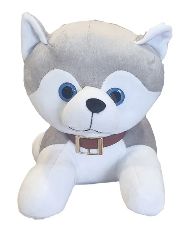 خرید اسباب بازی عروسک پولیشی «سگ هاسکی خوابیده» Asleep husky dog plush doll