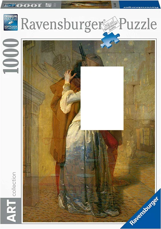 پازل رونزبرگر 1000 تکه «فرانچسکو هایز: بوسه» Ravensburger Puzzle Francesco Hayez : The Kiss 1000 Pieces 15405