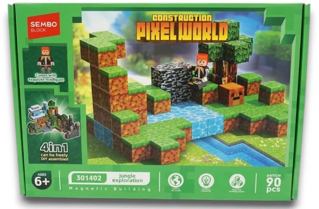 لگو ماینکرفت مگنتی Construction Pixel World Minecraft 301402