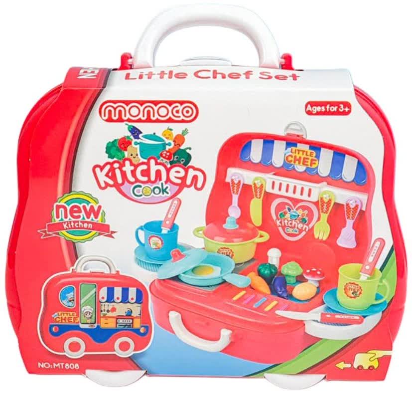اسباب بازی آشپزخانه چمدانی لیتل شف مونوکو Monoco Little Chef Set MT808