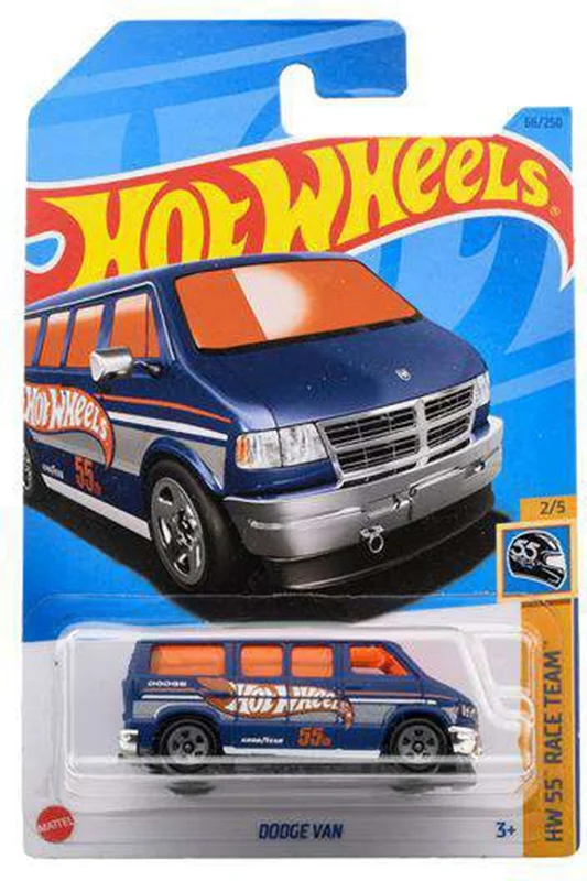 خرید ماشین فلزی ماکت فلزی هات ویلز «دوژ  ون» ماشین فلزی  Hot Wheels Dodge Van HW 55 Race Team 2/5 66/250