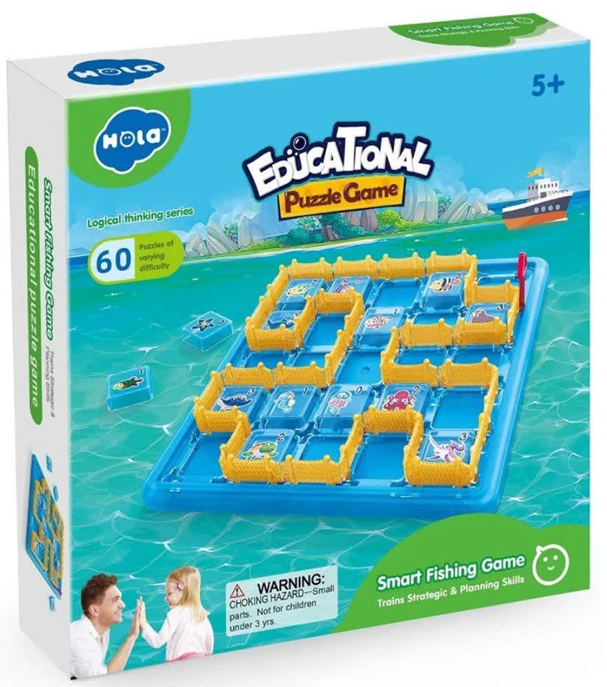 اسباب بازی هولا تویز پازل هوشمند ماهیگیری Puzzle Game Smart Fishing Game HE796900