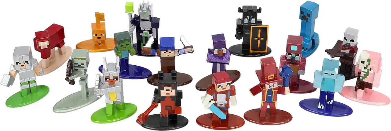 خرید نانو متال فیگور جادا «ماینکرفت سیاه چال ها بسته 18 تایی سری 7» Jada Minecraft Dungeons Die-cast Nano Metalfigs 18-Pack Figure series 7 231385