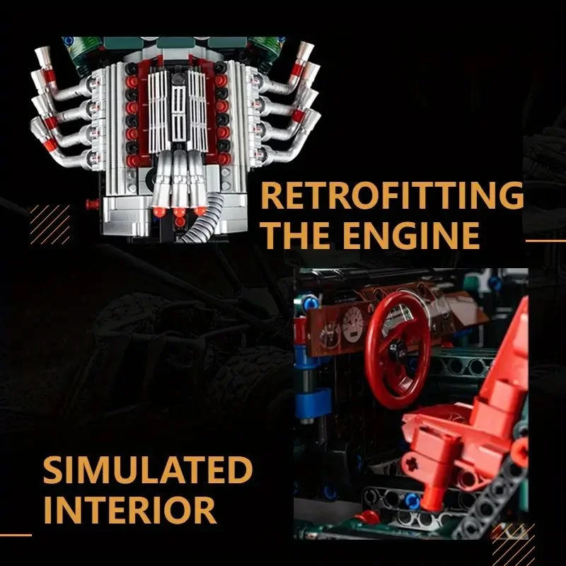 ۴. بخش موتور شفاف ماشین Madililed 1949 در مدل ساختهشده