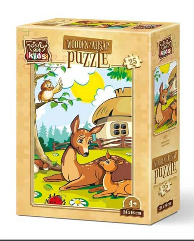 خرید آرت پازل کودکان چوبی 25 تکه «آهوی مادر»  Heidi Art Puzzle Kids Mother Deer Wooden Puzzle 25 pcs 5871