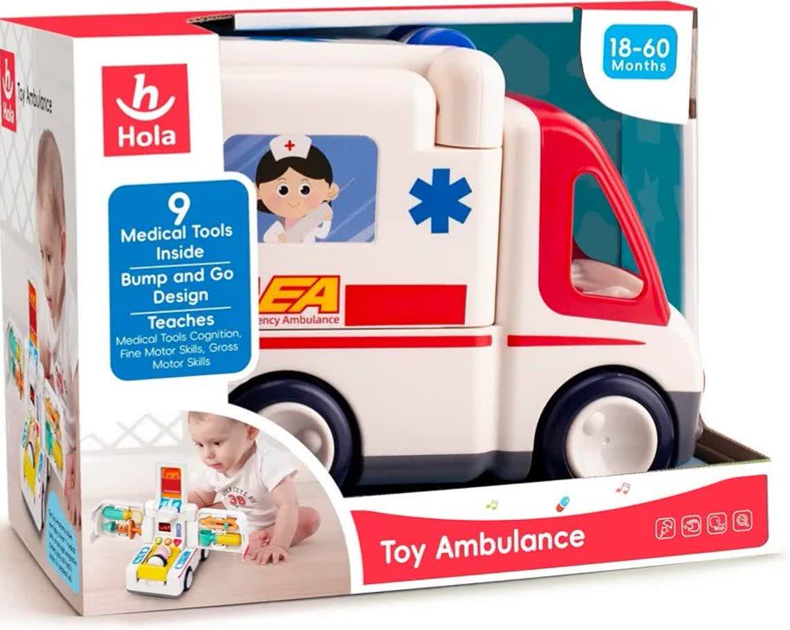 اسباب بازی هولا تویز آمبولانس Toy Ambulance E9997