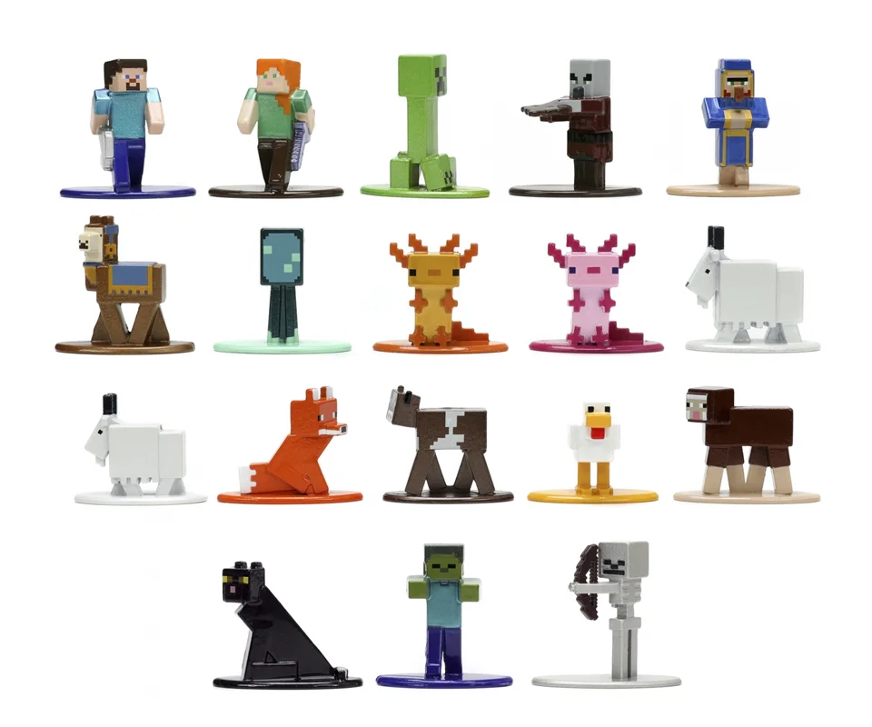 خرید نانو متال فیگور جادا «ماینکرفت غارها و صخره ها بسته 18 تایی سری 8» Jada Minecraft Caves & Cliffs Die-cast Nano Metalfigs 18-Pack Figure series 8 33694