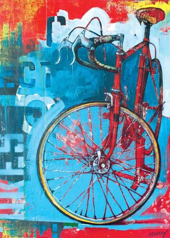 خرید پازل هیه 1000 تکه «دوچرخه، قرمز محدود» Heye Puzzle Bicycle Red Limited 1000 pieces 29600