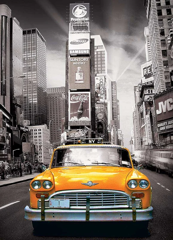 پازل یوروگرافیک 1000 تکه «کابین زرد شهر نیویورک» Eurographics Puzzle New York City Yellow Cab 1000 pieces 6000-0657