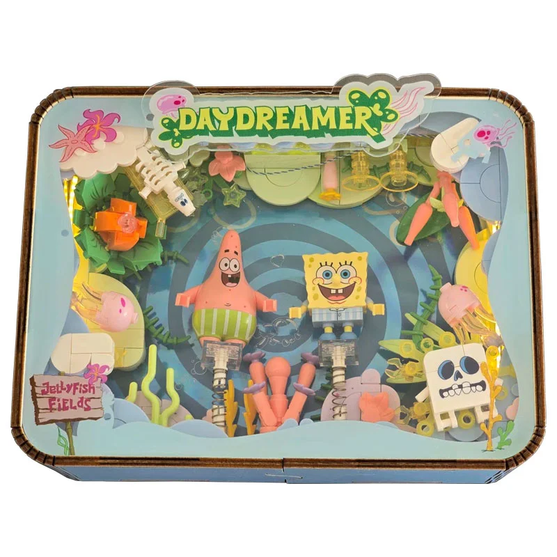 نمای جلو از لگو مهمانی زیر دریا باب اسفنجی و پاتریک با طراحی قاب