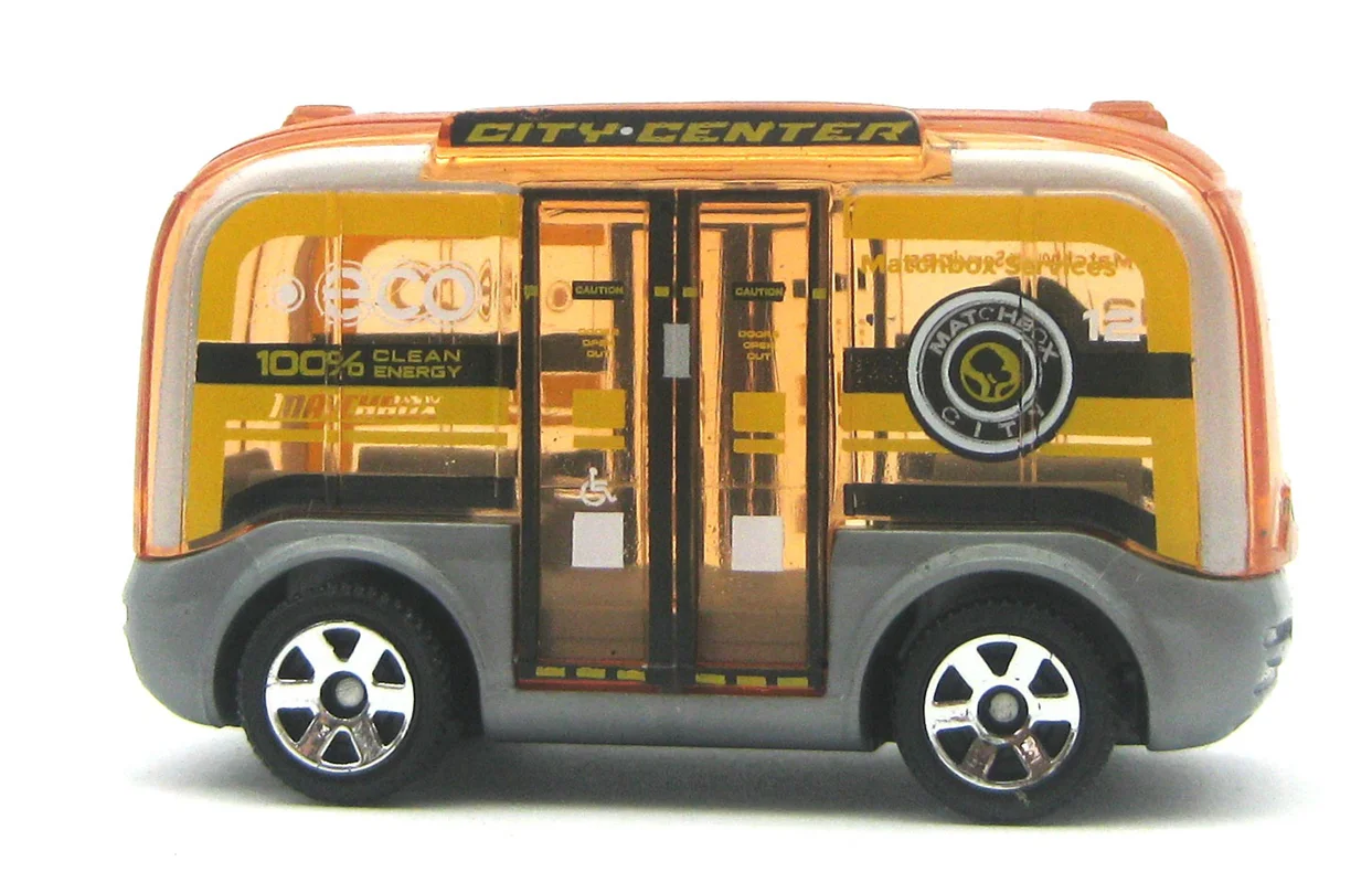 خرید ماشین فلزی ماکت فلزی مَچ باکس «Mbx سلف درایوینگ باس» ماشین فلزی Matchbox Mbx Self-Driving Bus 37/100