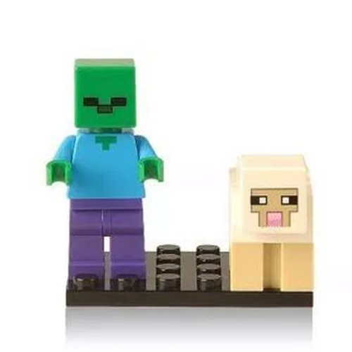 مینی فیگور لگو ماینکرفت زامبی با گوسفند Zombie With Sheep