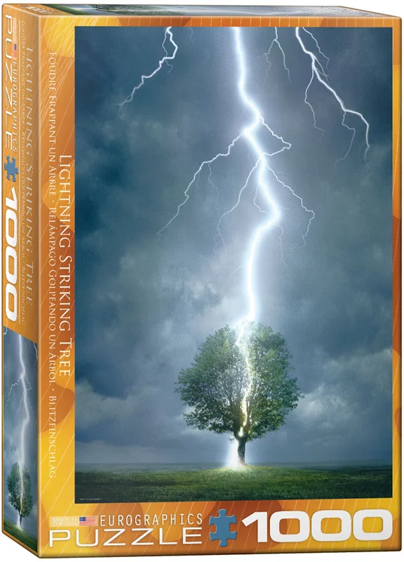 Lightning striking tree