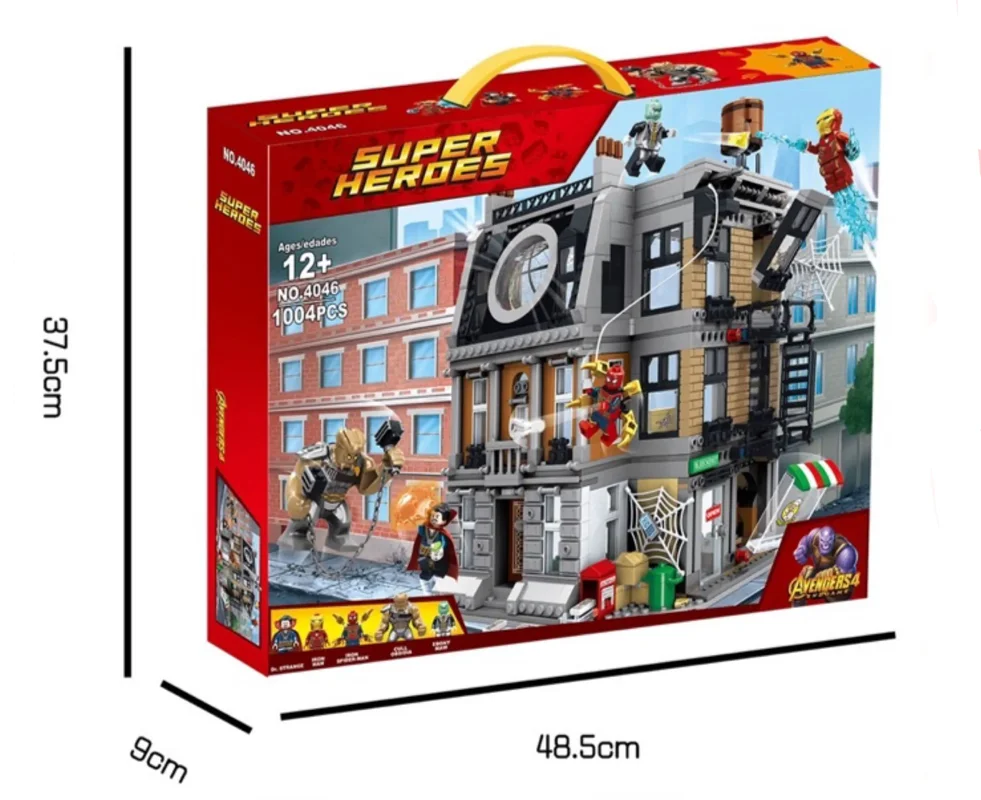 خرید لگو ساختنی مارول «خانه دکتر استرنج» Building Blocks Marvel Super Hero Toy Dr Strange Sanctum Sanctorum House lego 4046