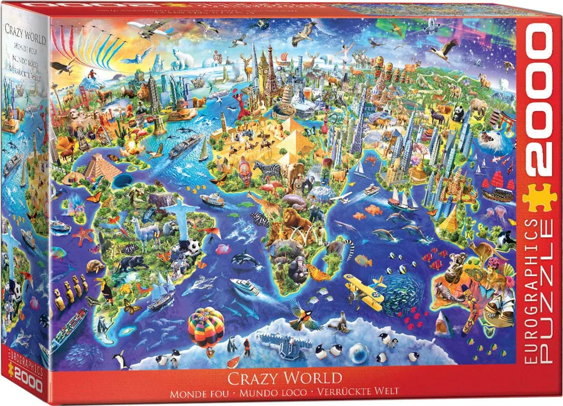 پازل یوروگرافیک 2000 تکه «دنیای دیوانه» Eurographics Puzzle Crazy World 2000 pieces 8220-5343