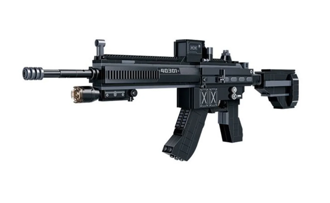 خرید لگو ساختنی گودی «ست 5 تایی تفنگ تهاجمی M416» لگو  Gudi Lego M416 Assault Rifle 40301