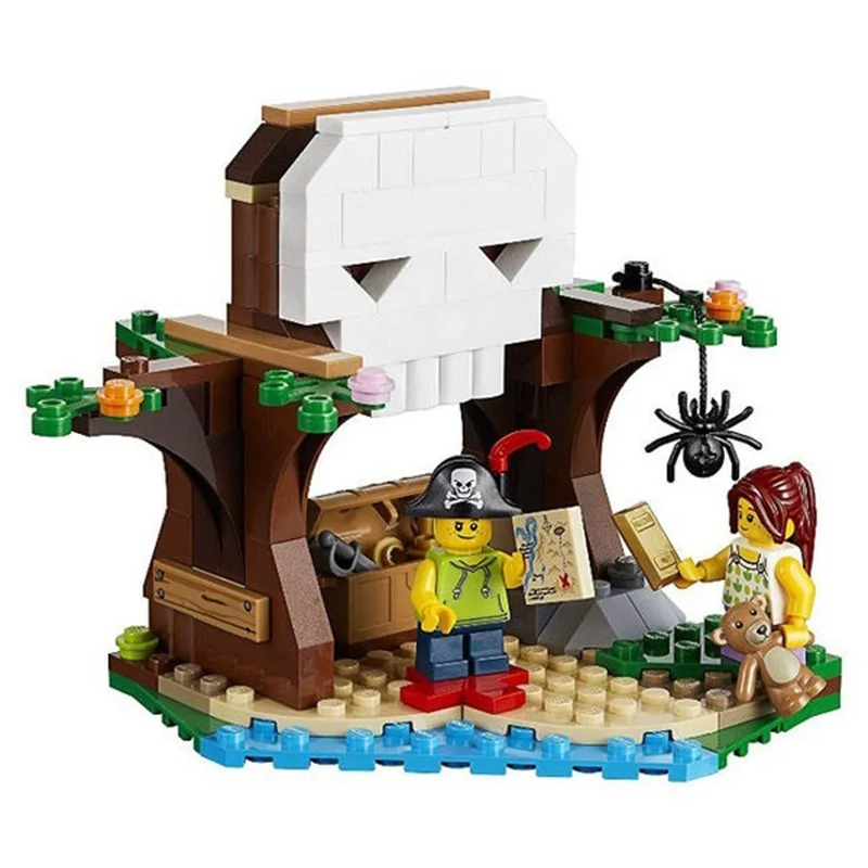 خرید لگو ساختنی کریت لگو «کشتی و کلبه های دزدان دریایی» لگو  Lego Pirate Ship And Huts 11051