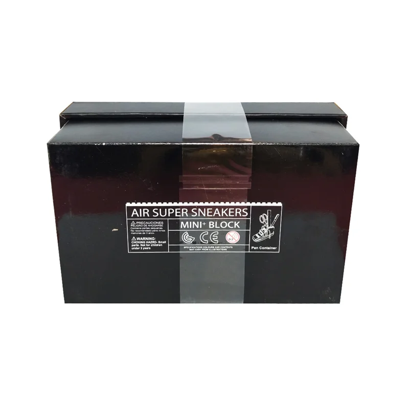 نمای پشت جعبه لگو کفش ایر سوپر اسنیکرز نارنجی