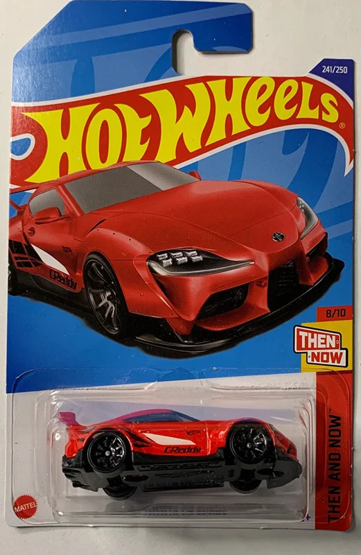 خرید ماشین فلزی ماکت فلزی هات ویلز «20 تویوتا سوپرا» ماشین فلزی Hot Wheels 20 Toyota Gr Supra Then And Now 8/10  241/250