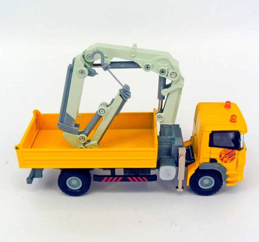 ماکت فلزی جینگ بنگ اسباب بازی «کامیون کمپرسی جرثقیلی» Jing bang Diecast truck-mounted crane 86009