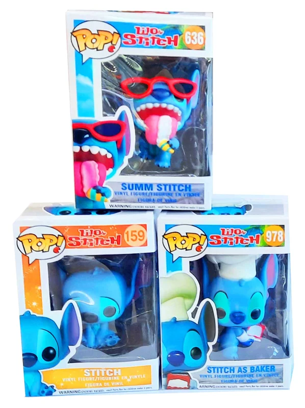 خرید فیگور فانکو پاپ ست 3 تایی فیگور «استیچ، سام استیچ و استیچ نانوا»  فیگور Funko Pop!  Set Of 3 Stitch, Summ Stitch, Stitch As Baker Figure