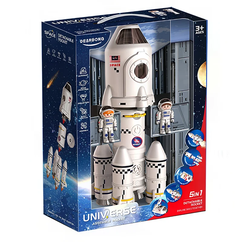 فضاپیمای Dearbong Detachable Rocket 5 in 1 در جعبه بستهبندی اصلی