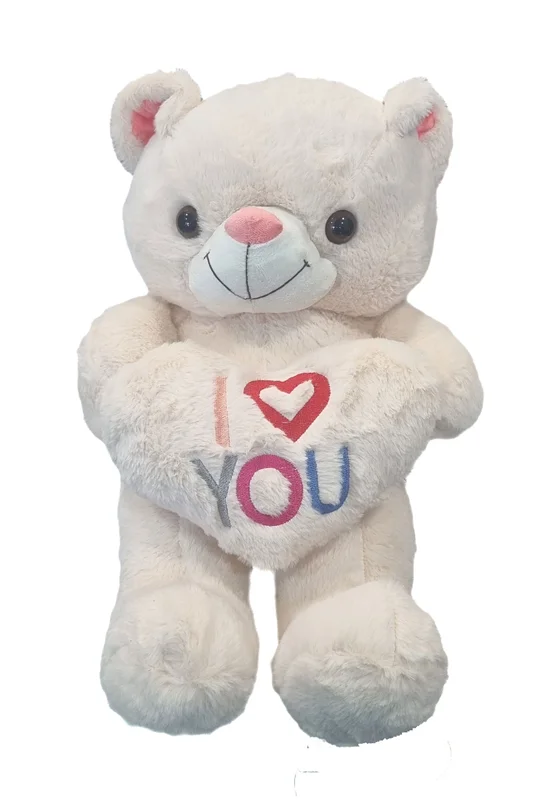 خرید اسباب بازی عروسک پولیشی «خرس آی لاو یو بزرگ I Love You، خرس ولنتاین» Large I love You Bear plush doll