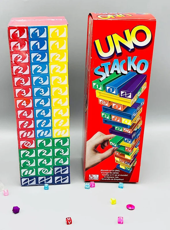 خرید بازی فکری «جنگا اونو استکو» Jenga Uno Stacko game