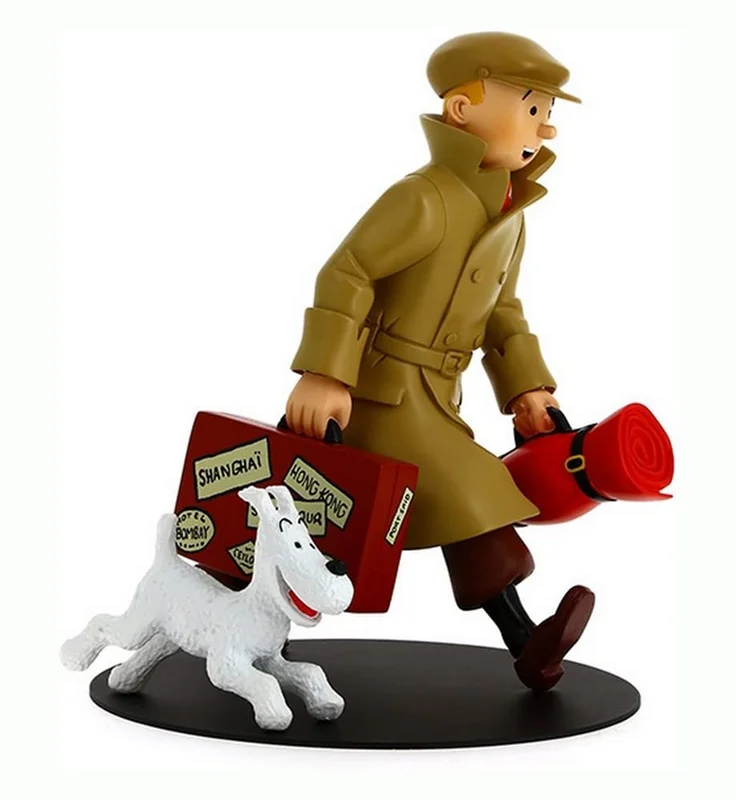 خرید اکشن فیگور های «تن تن و چمدان مسافرت همراه با میلو» Action Figure The Adventures of Tintin, Tintin and travel luggage with Milo