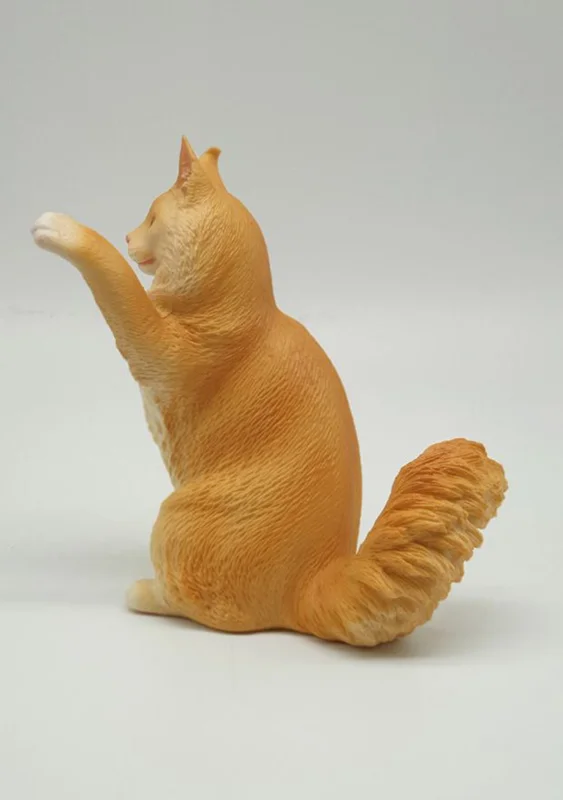 خرید فیگور حیوان وحشی فیگور «گربه نژاد مین کوون» فیگور مدل واقعی حیوانات، مجسمه حیوان، مدل شبیه سازی شده حیوان Maine Coon Cat Simulation Model Animals Figure PL127-1835