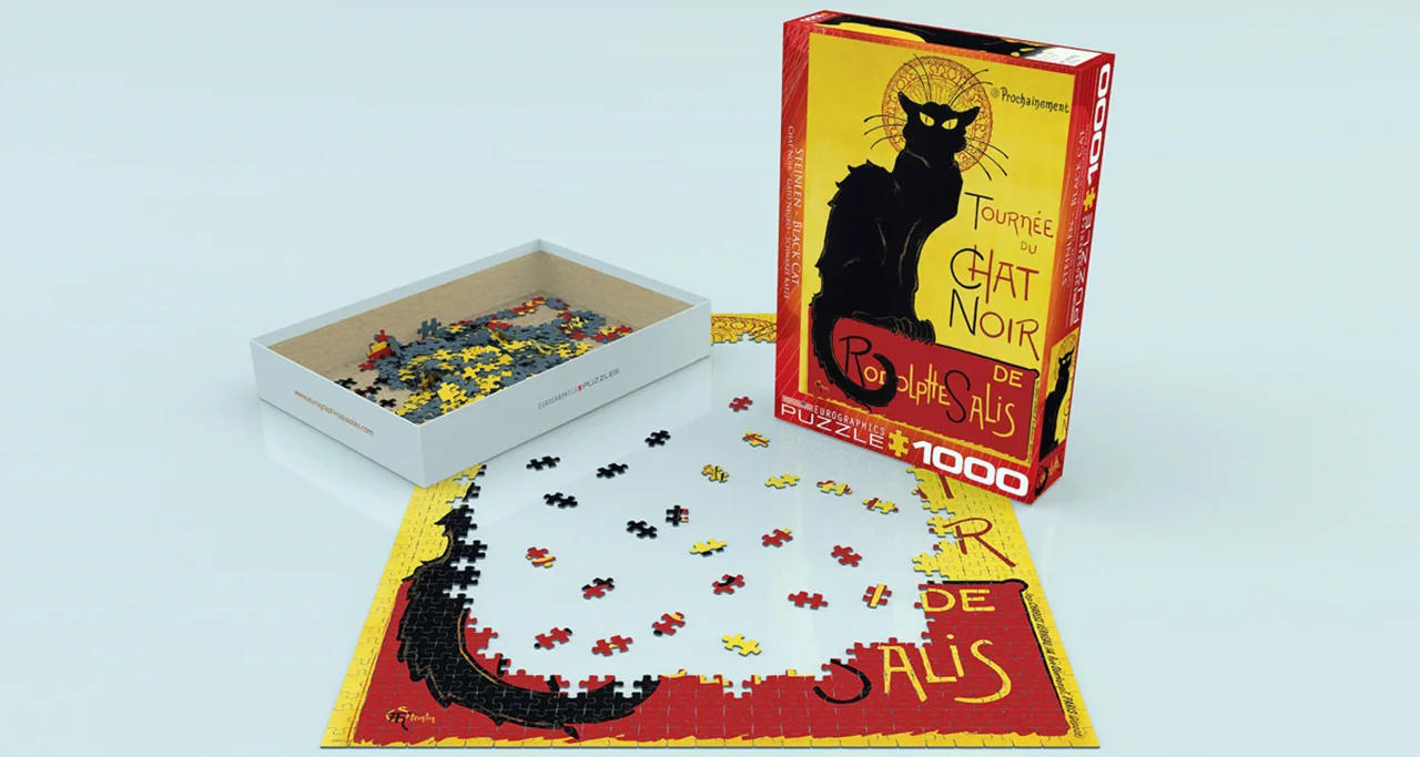 پازل یوروگرافیک 1000 تکه «گربه سیاه» Eurographics Puzzle Black Cat 1000 pieces 6000-1399